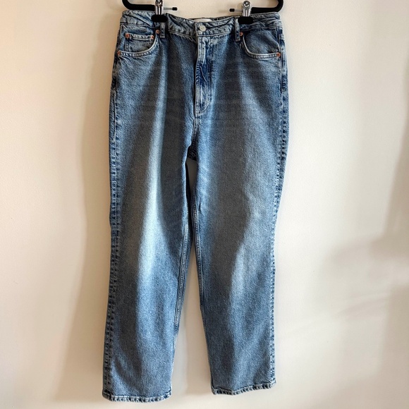Rails Topanga Straight Jeans Women’s 32 Light Wash 90s Vintage Minimalcore Denim - Picture 3 of 11